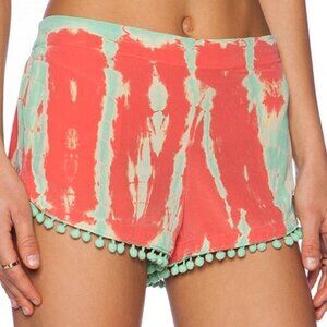 Gypsy 05 Tie Dye Harsha Silk Pom Pom Shorts